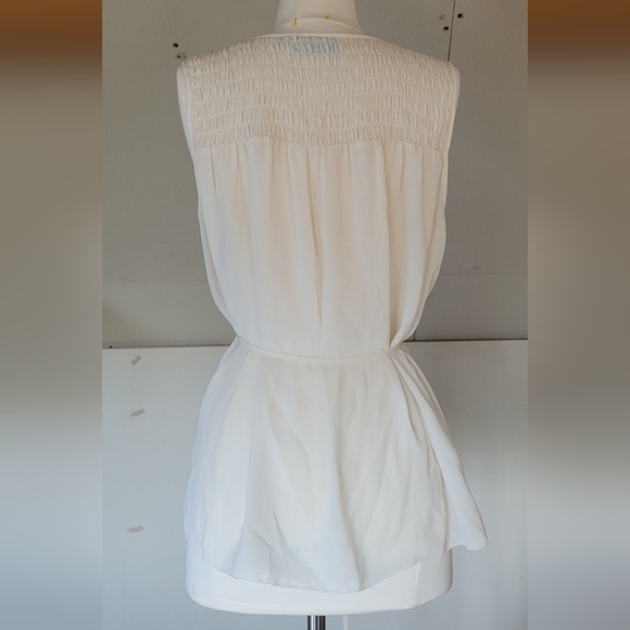 Simply Vera | Vera Wang Womens Sleeveless Blouse size XL | Elegant Vintage Style - Picture 8 of 10